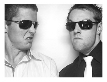 Photo Booth Pose Tough Guys