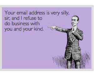 What does your email address say about your business?