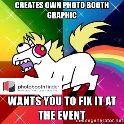 Client Logo photo booth meme client logo