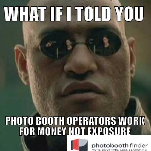 photo booth operators work for money